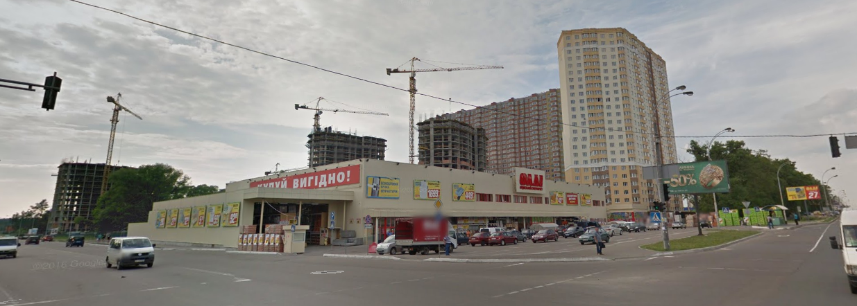 вид из главной улицы бловаров киевской на комплекс